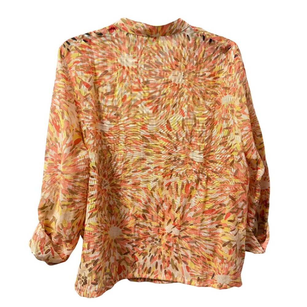 Ruby Rd. Button-Up Lightweight Blouse Size 14 Abs… - image 6